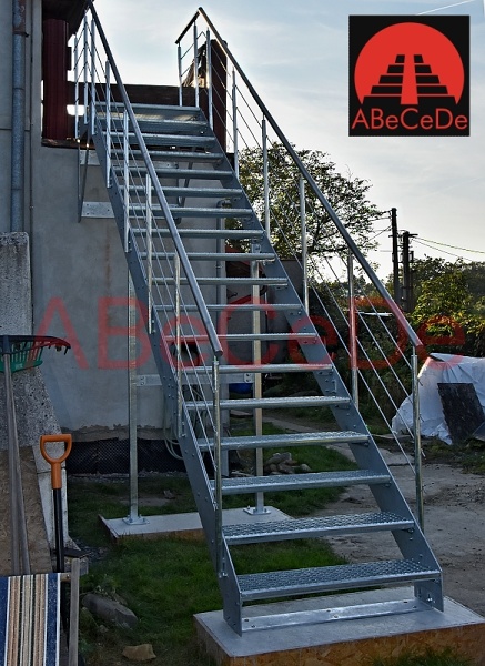 Venkovní celokovové schodiště (Frýdek)